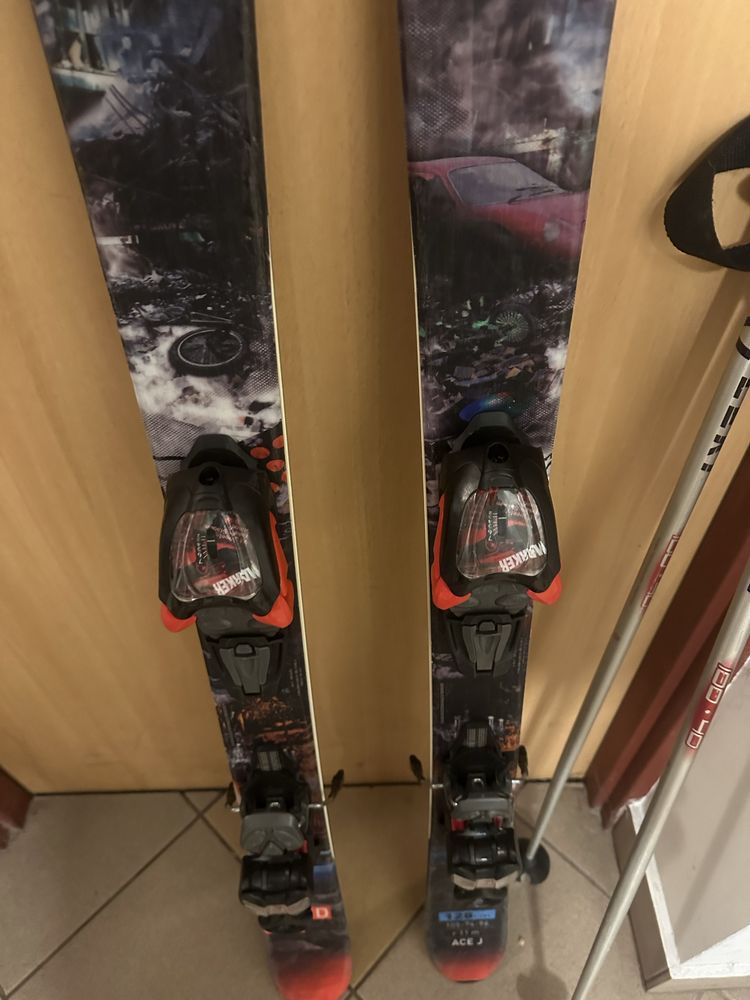 128cm  r 11 m ACE J narty freestyle nordica atomic salomon