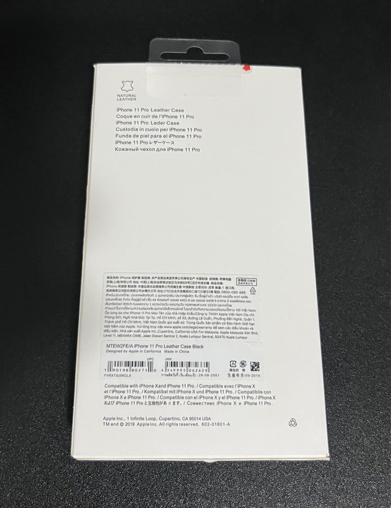 Capa em Pele Preta - iPhone 11 Pro - NOVA