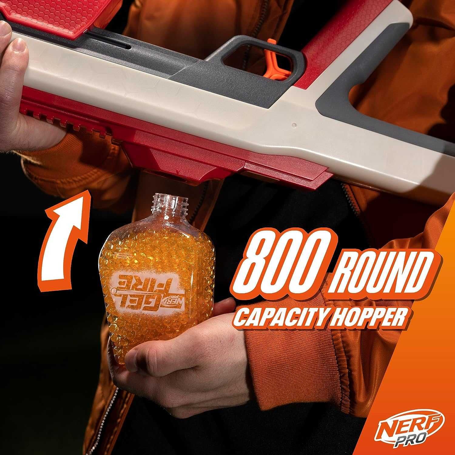 Дробовик Нерф на Орбизах Nerf Pro Gelfire Raid Blaster F7634