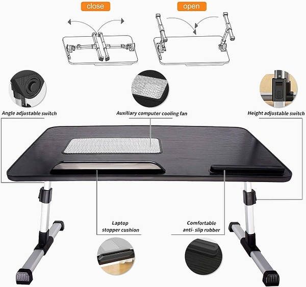 Столик подставка для ноутбука с кулером Laptop table USB-вентилятором