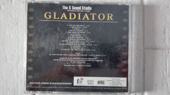 muzyka z filmu Gladiator