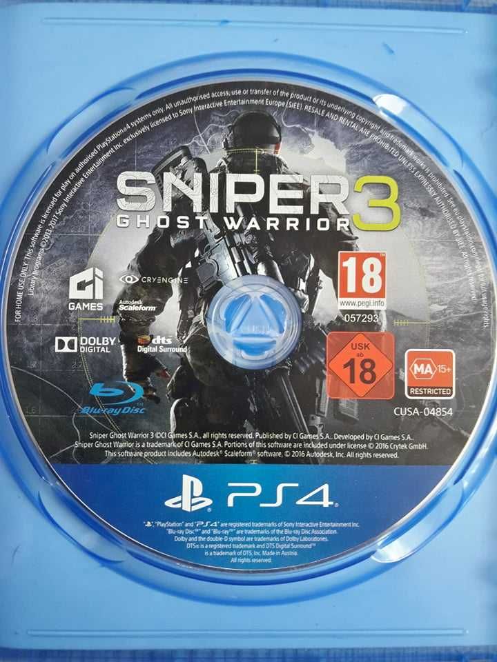 Gra Sniper Ghost Warrior 3 Polska Wersja PS4/PS5 Playstation