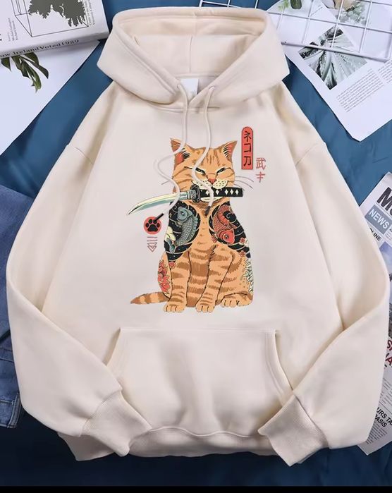 Худі толстовка кофта з капюшоном пайта з котиком