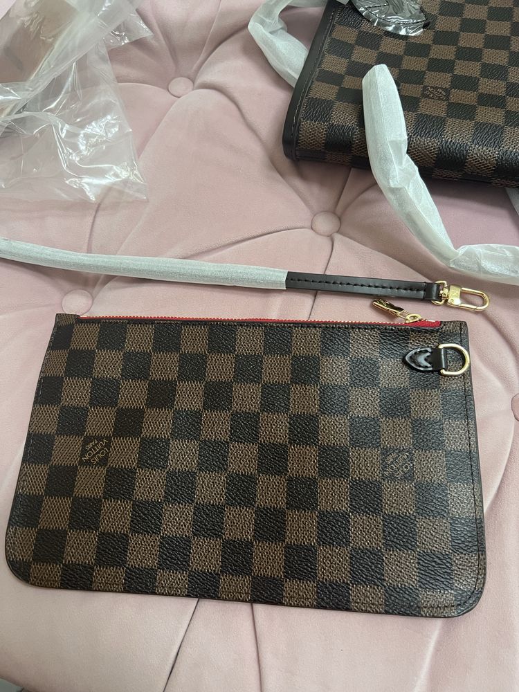 Louis Vuitton Neverfull Damier Ebene Canvas MM torba shopperka