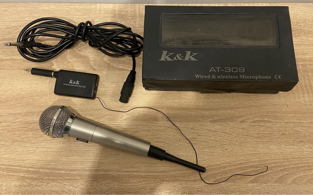 Mikrofon Dynamiczny - K&K - AT-309 / bezprzewodowy
