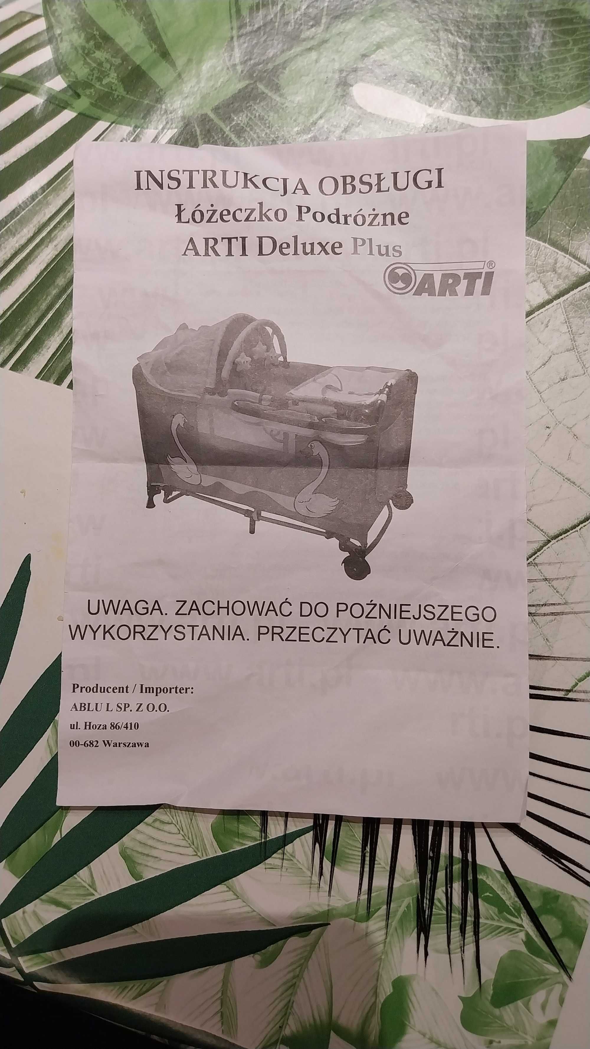 Łóżeczko turystyczne Arti Deluxe