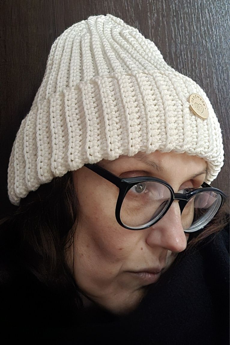 Czapka beanie 100% wełna merynos