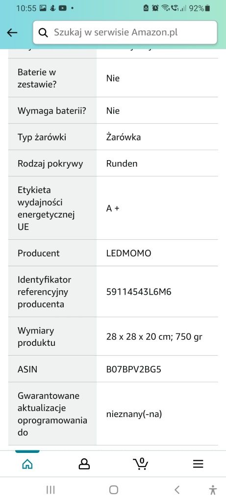 Stylowa lampa sufitowa  zielona