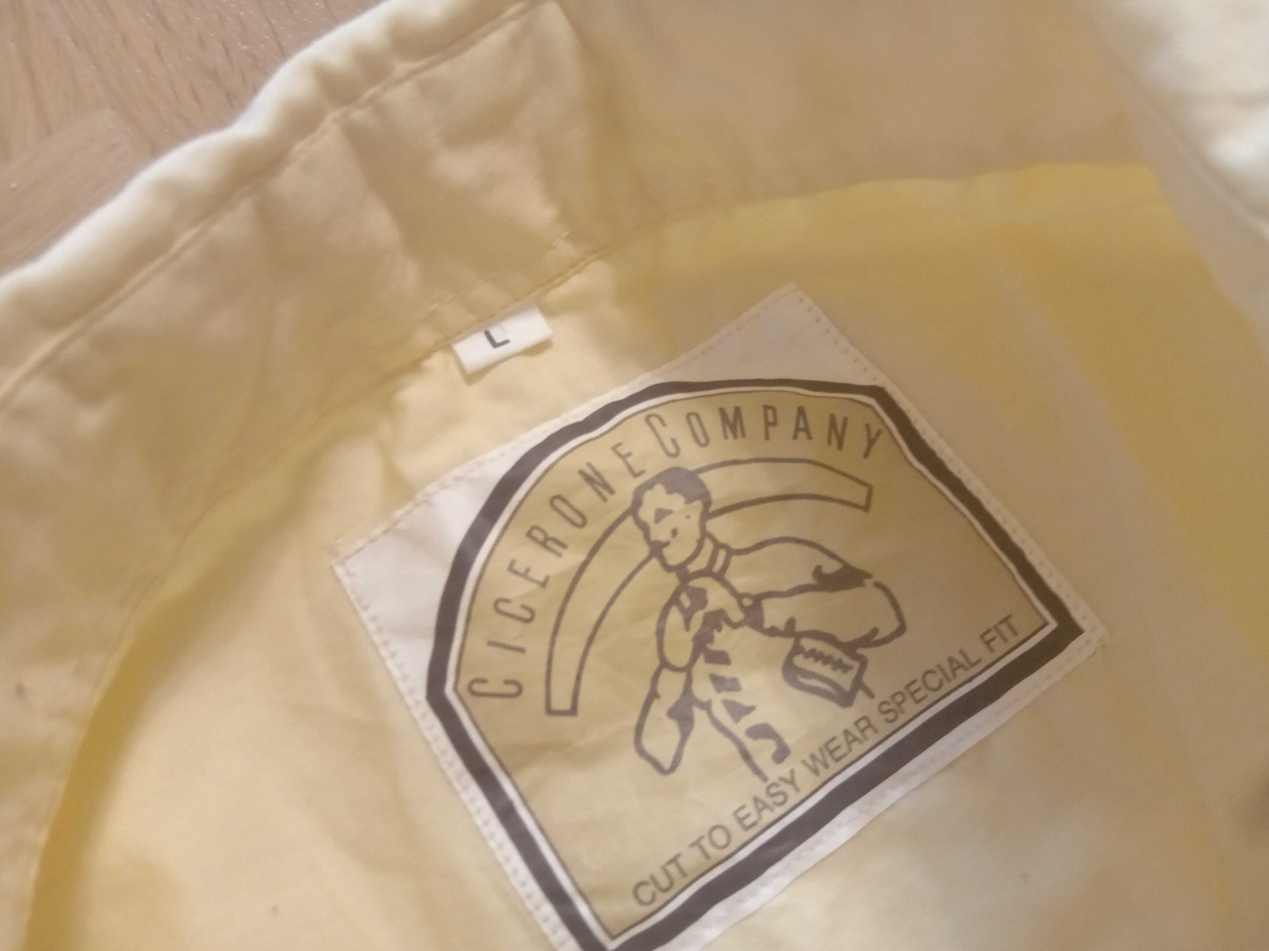 Cicerone Company żółta koszula L XL XXL jasnożółta