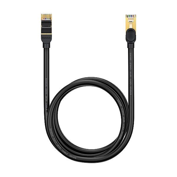 Baseus Speed Seven szybki kabel sieciowy Rj45/10Gbps 1.5m czarny (wkjs