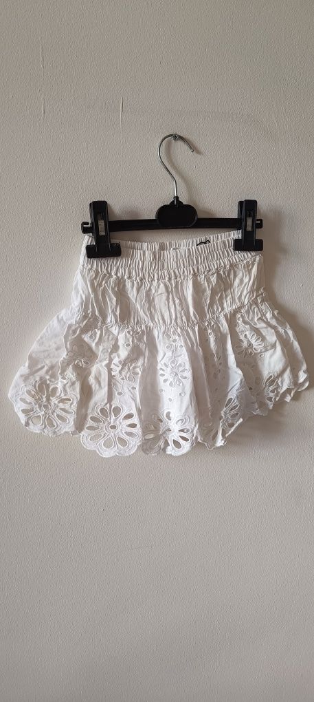 Zestaw Zara spódnico spodenki,bluzka 122