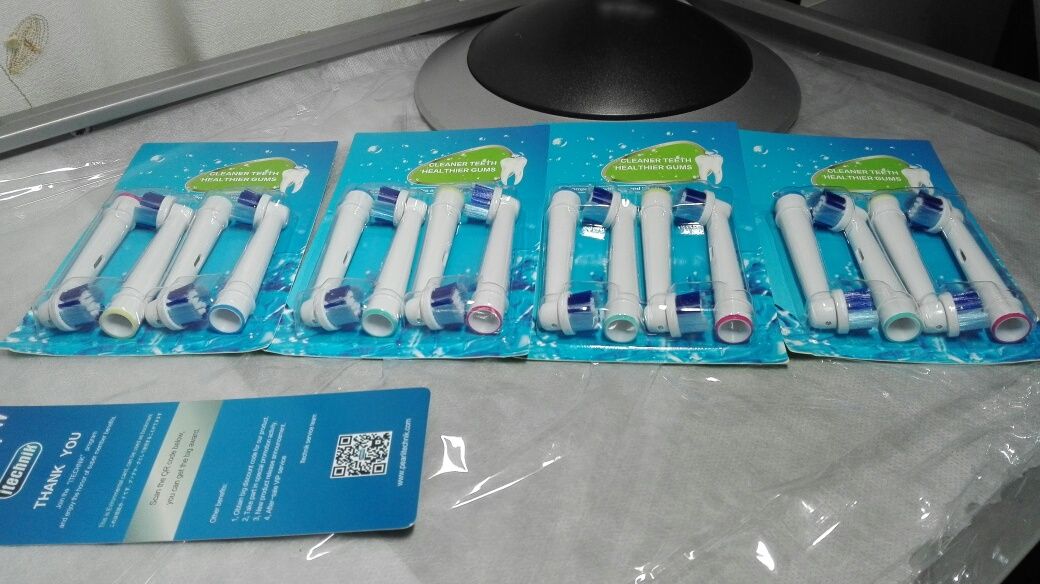 Oral b escova elétrica 4 recargas