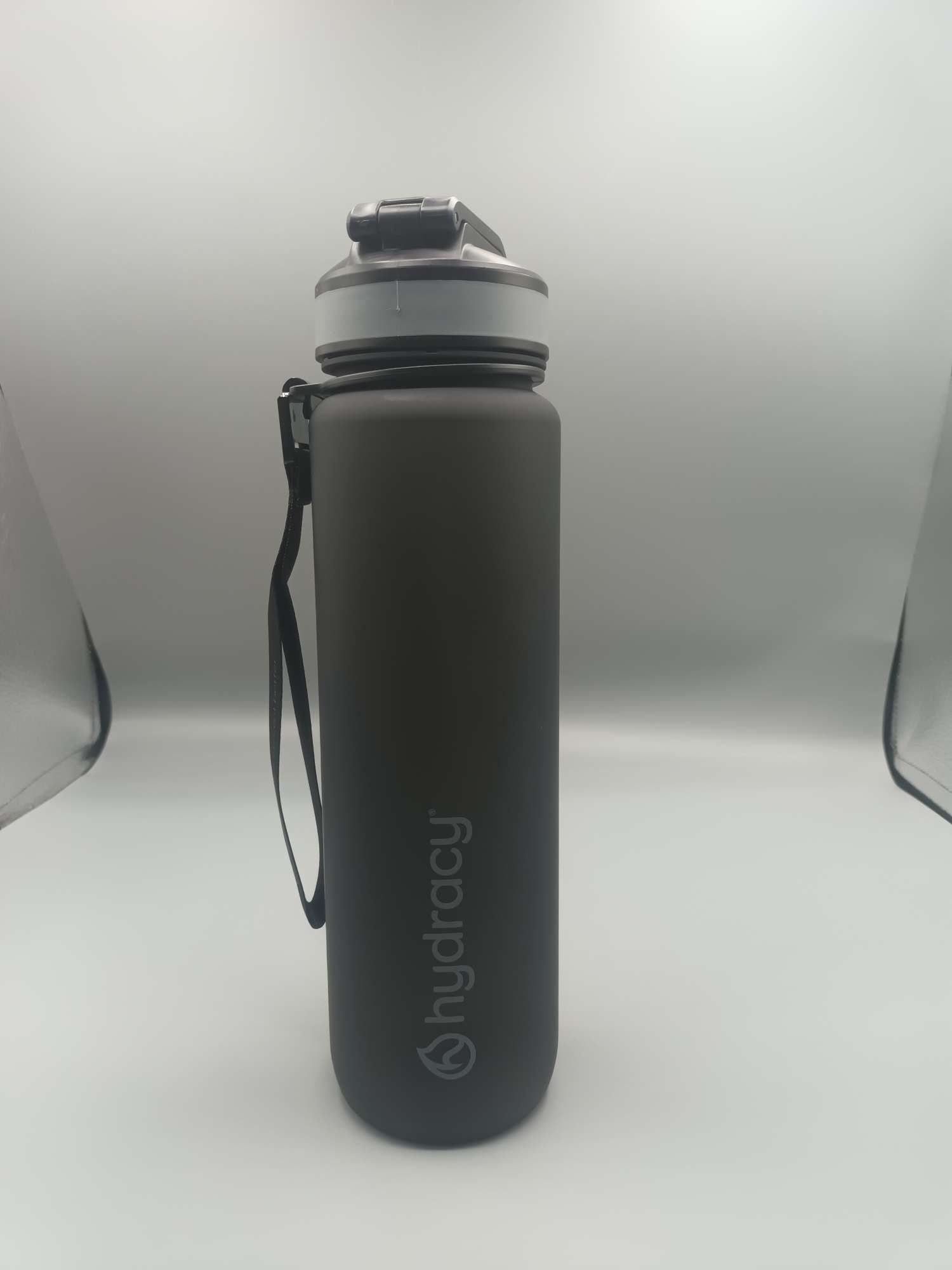 Hydracy Butelka na wodę z podziałką czasową i słomką, 1 l, bez BPA