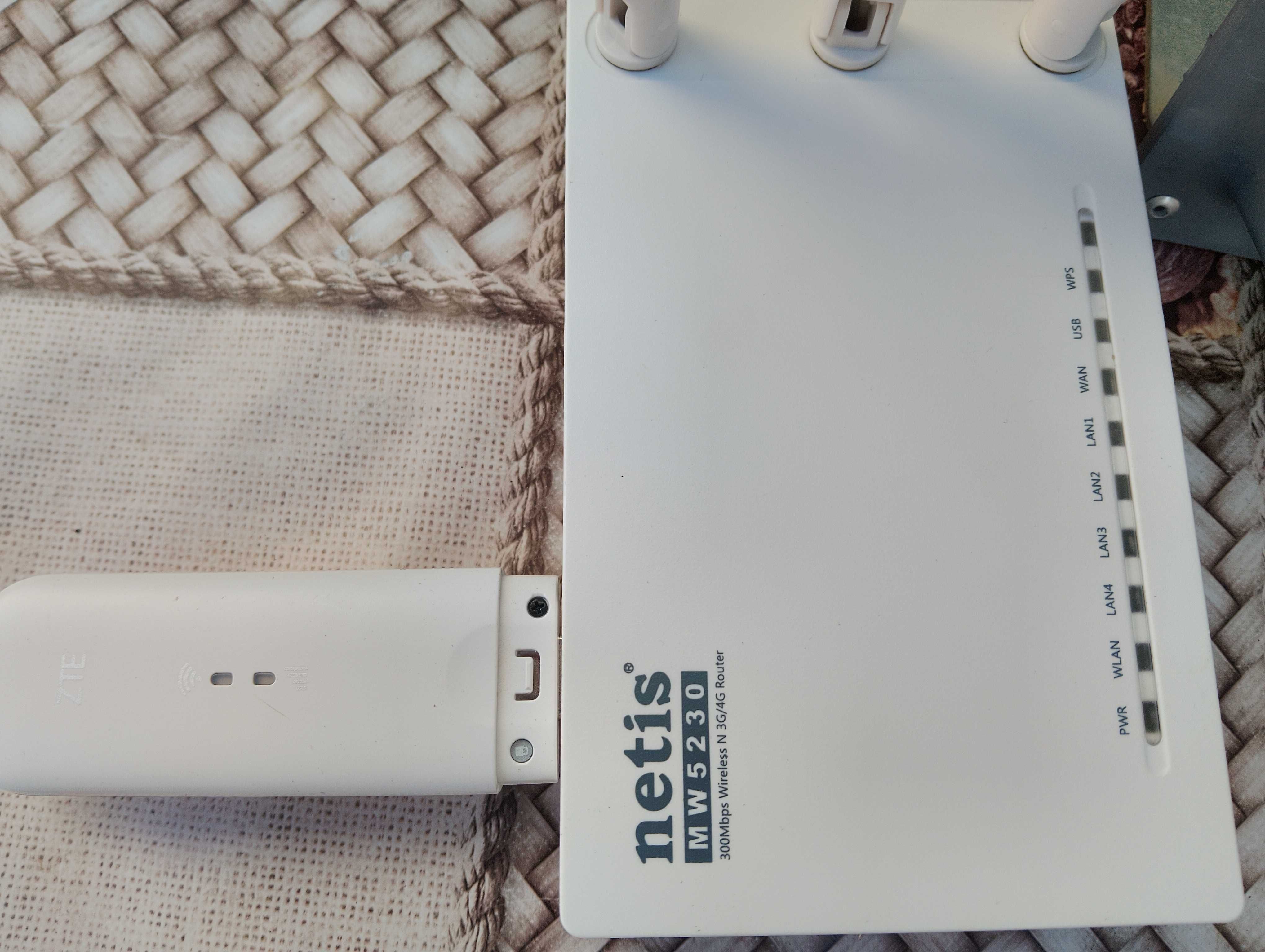 Комплект 4G LTE Wi-Fi роутер Netis MW5230+4Gмодем ZTE MF79U