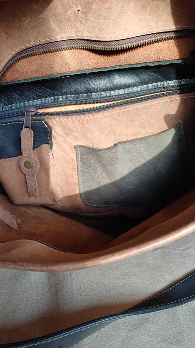 Duża skórzana torba Squer LadyBuq Art