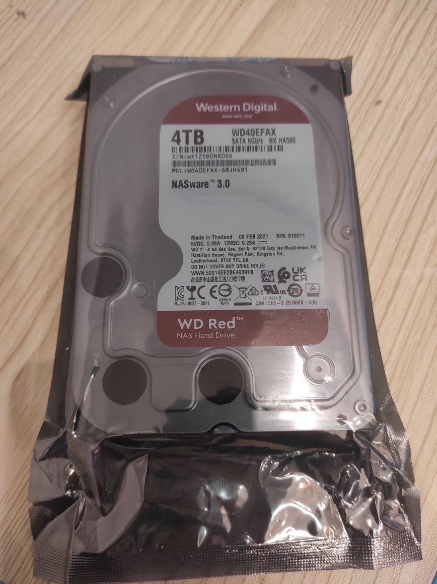 Жорсткий диск WD RED NAS HDD 4TB SATA 6G/s 5400rpm 256MB