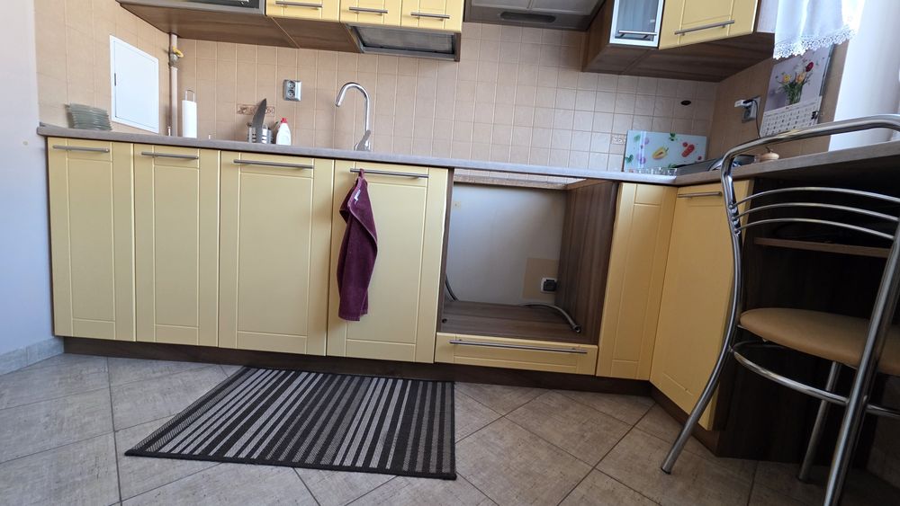 Meble kuchenne zestaw + okap + zlew