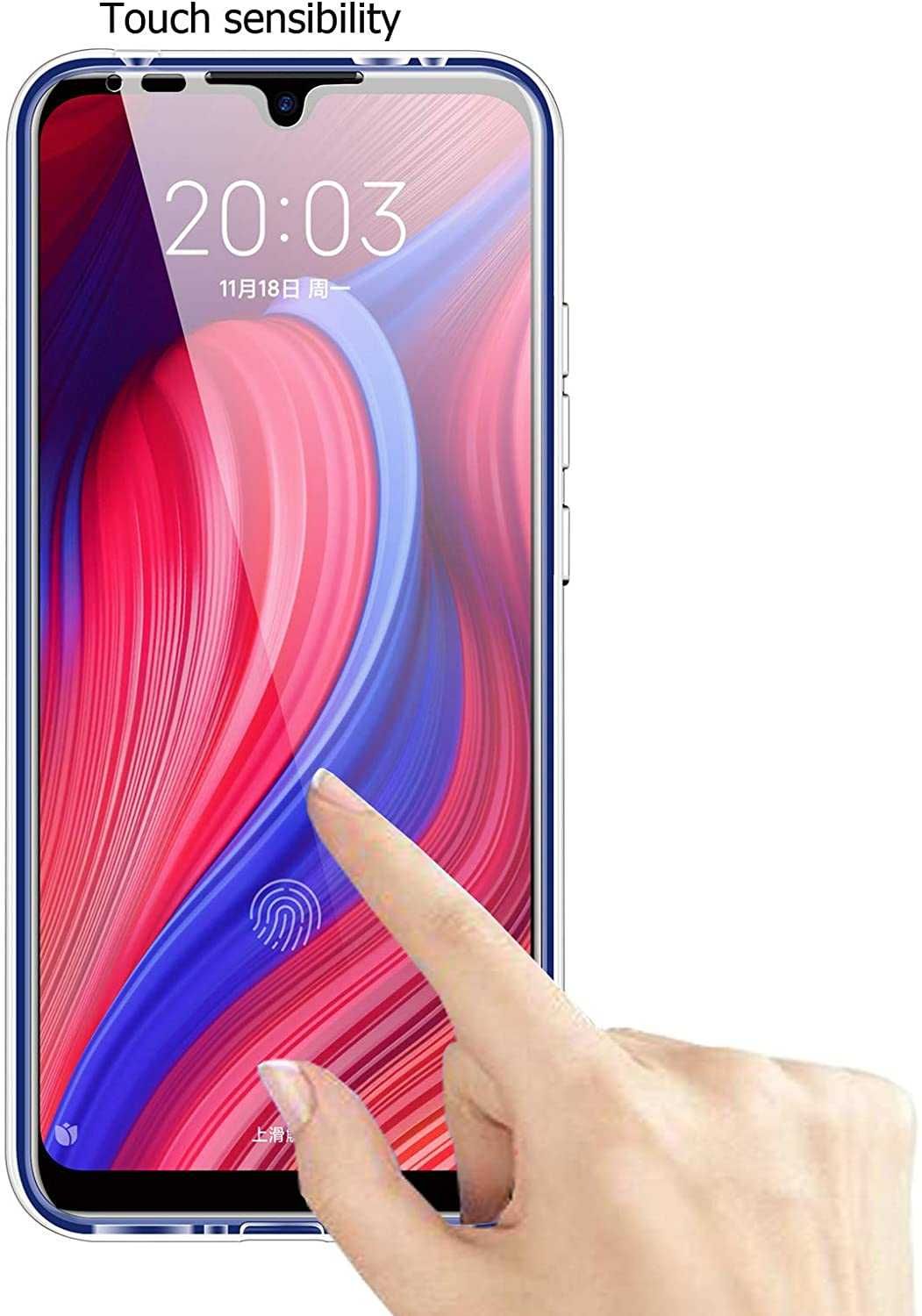 Capa para Xiaomi Redmi 7 - Capa completa [360°] (transparente)