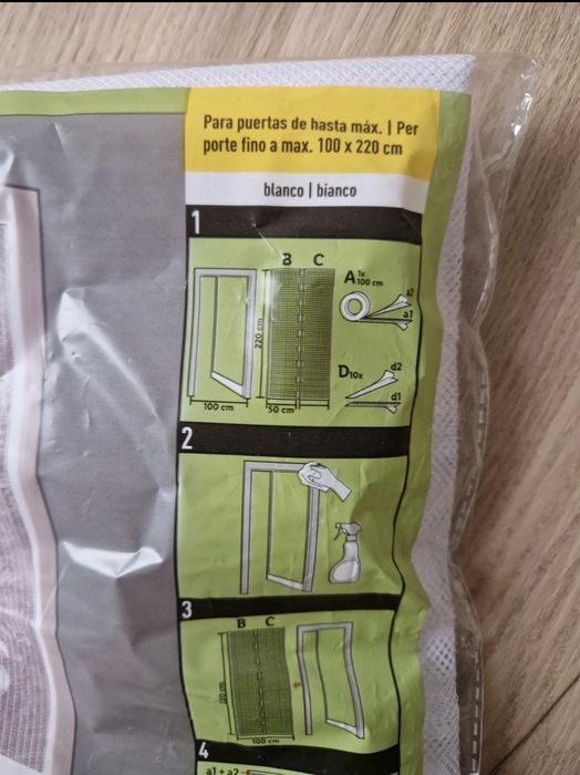 Rede mosquiteira branca com íman