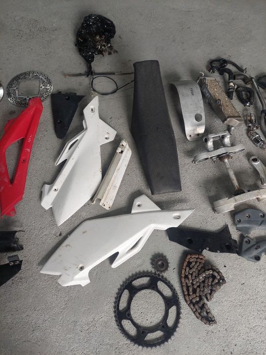 Husqvarna te 450 kartery skrzynia sprzęgło gaźnik wał wydech silnik
