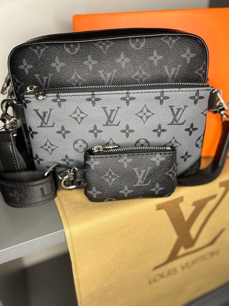 Мужская сумка - месенджер через плечо 3в1 Louis Vuitton/Чоловіча сумка