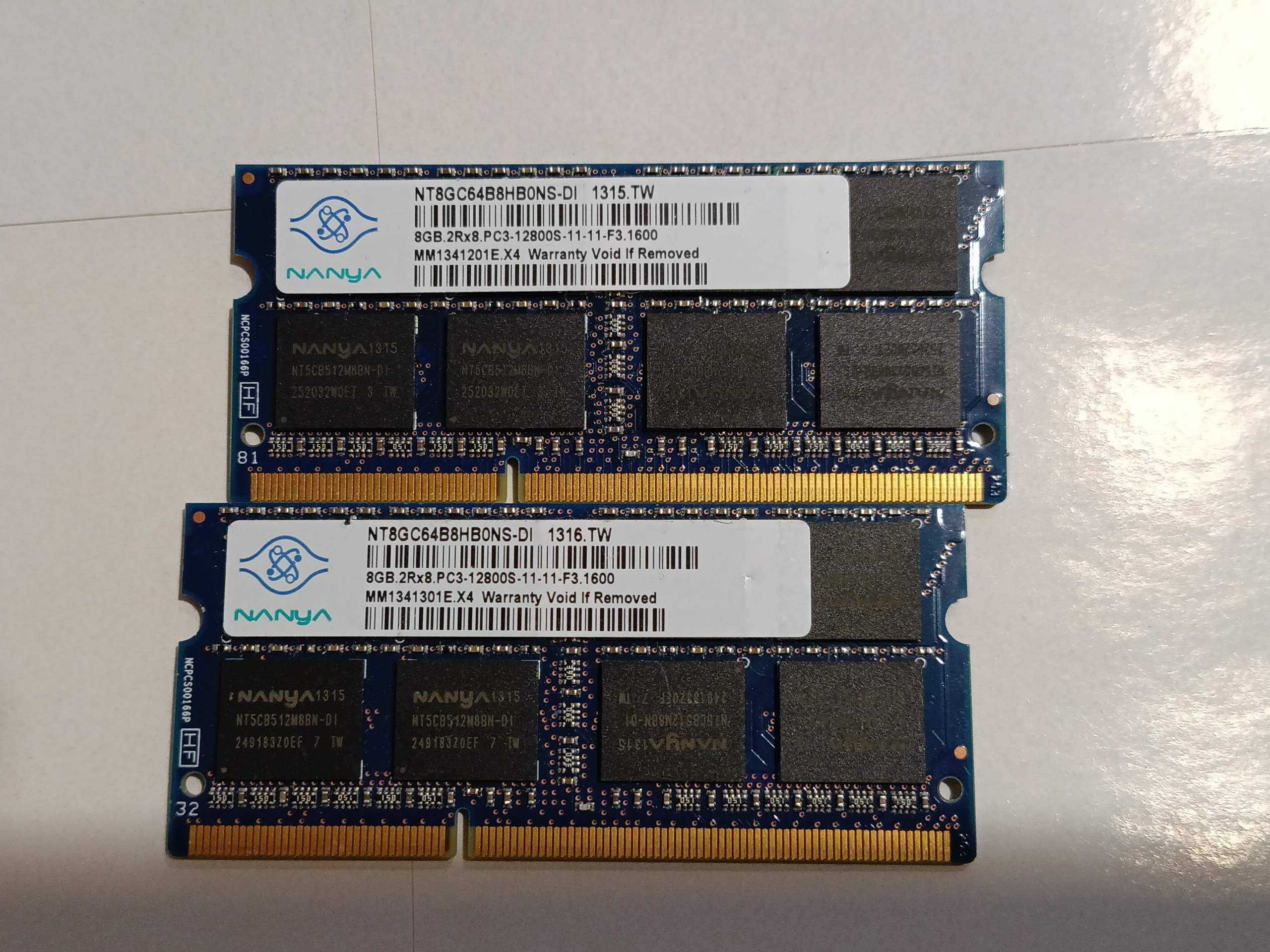 8gb DDR3 1600MHz.  Пам'ять для ноутбуків.  PC3-12800s 1.5V