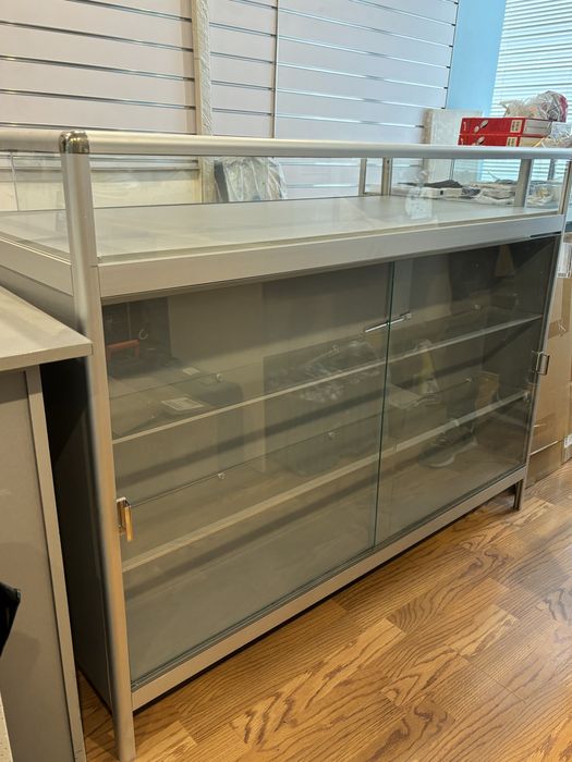 Тумба-вітрина стелаж торгова дзеркальна