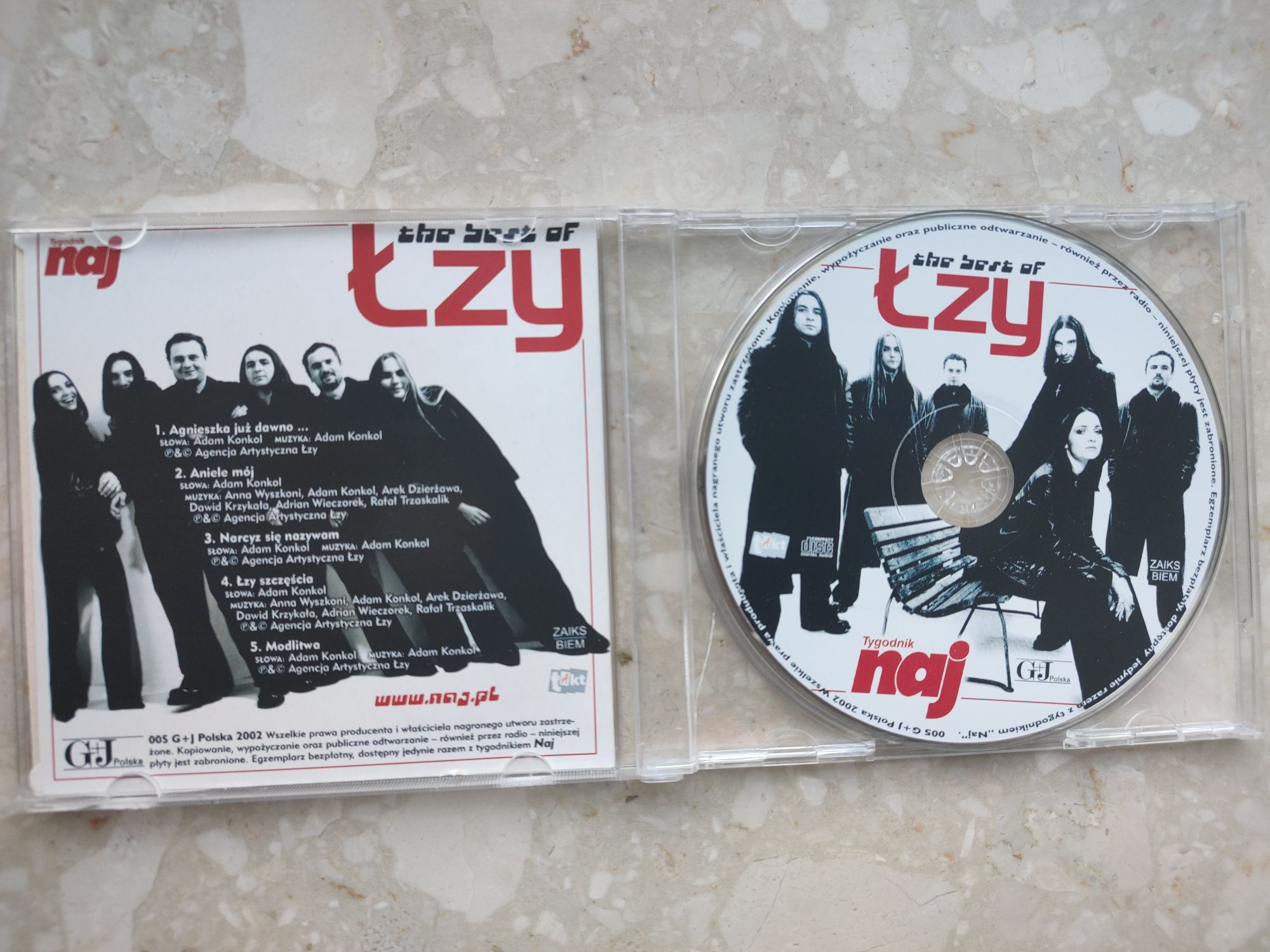 Płyta CD the best of łzy tygodnik naj przedstawia