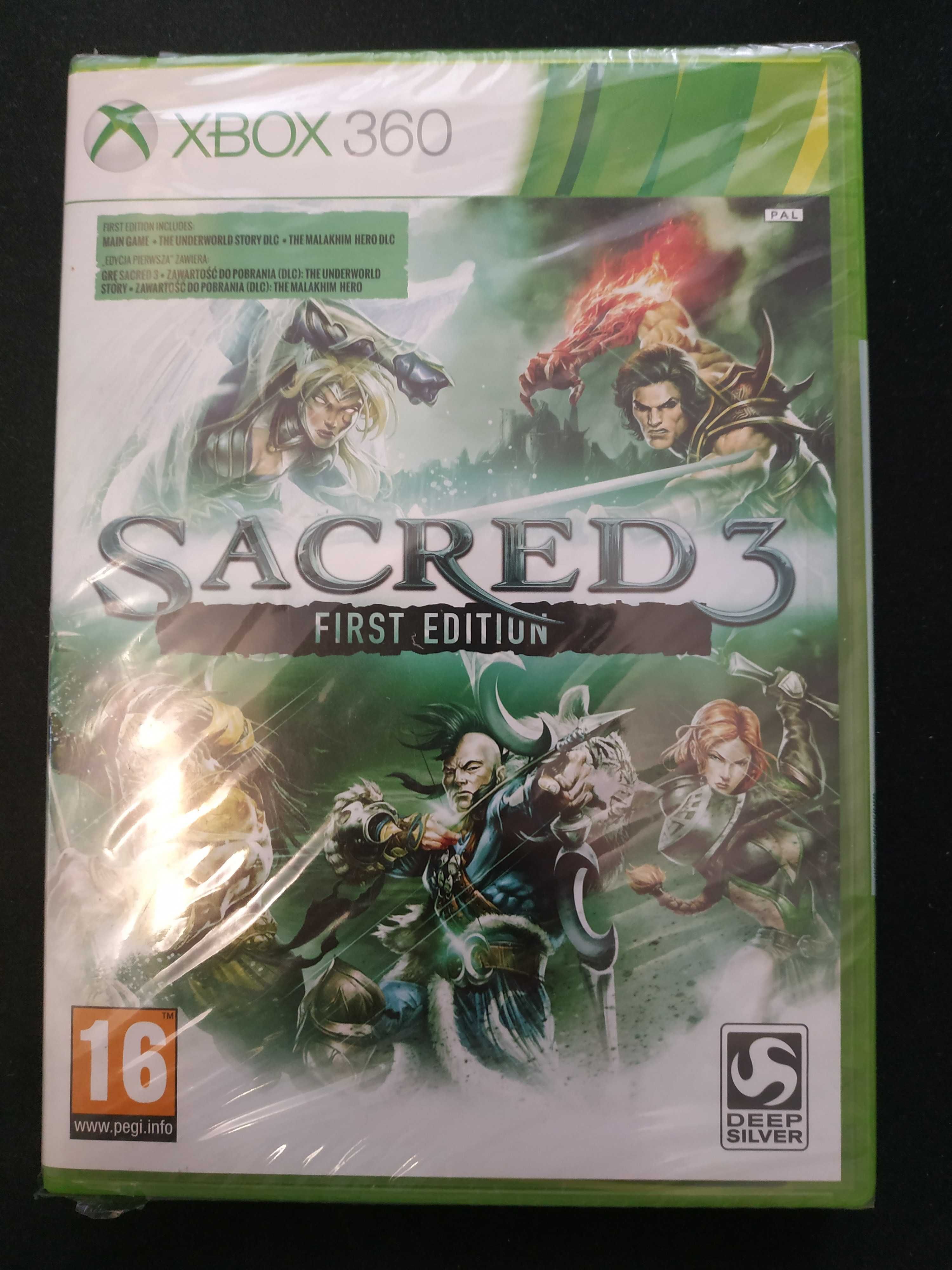 Sacred 3 First Edition -Polskie Wydanie gra na xbox 360 Nowa w Folii
