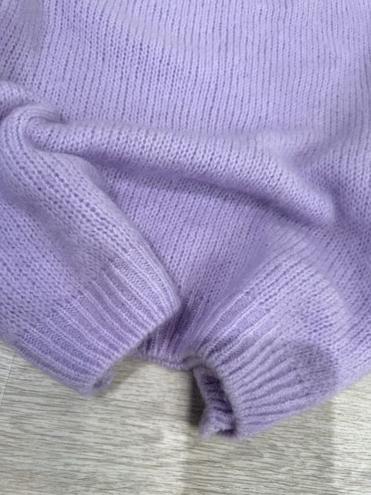 Светр кід мохер , Італія, ліловий колір, теплющий, one size