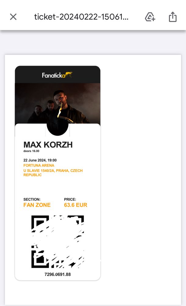 Билет на концерт Макс Корж (Прага)