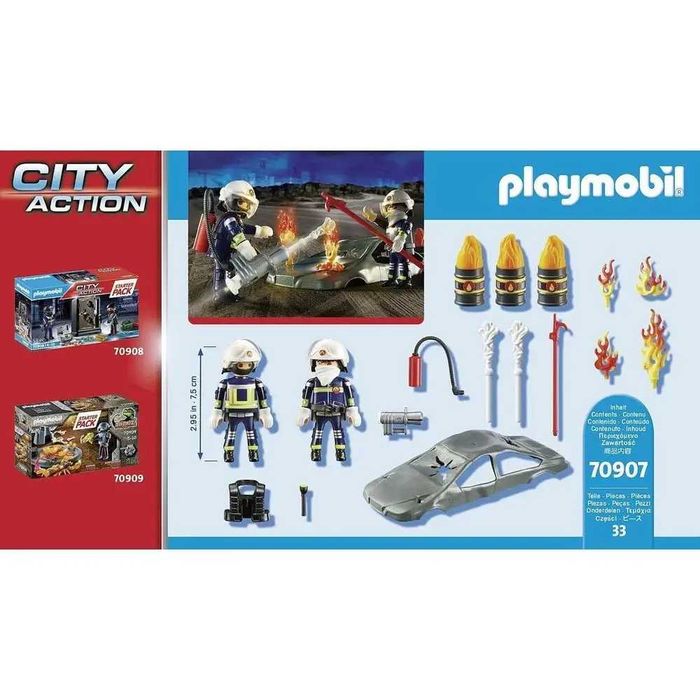 Klocki Playmobil Dla Dzieci 70907 – Ćwiczenia Straży Pożarnej