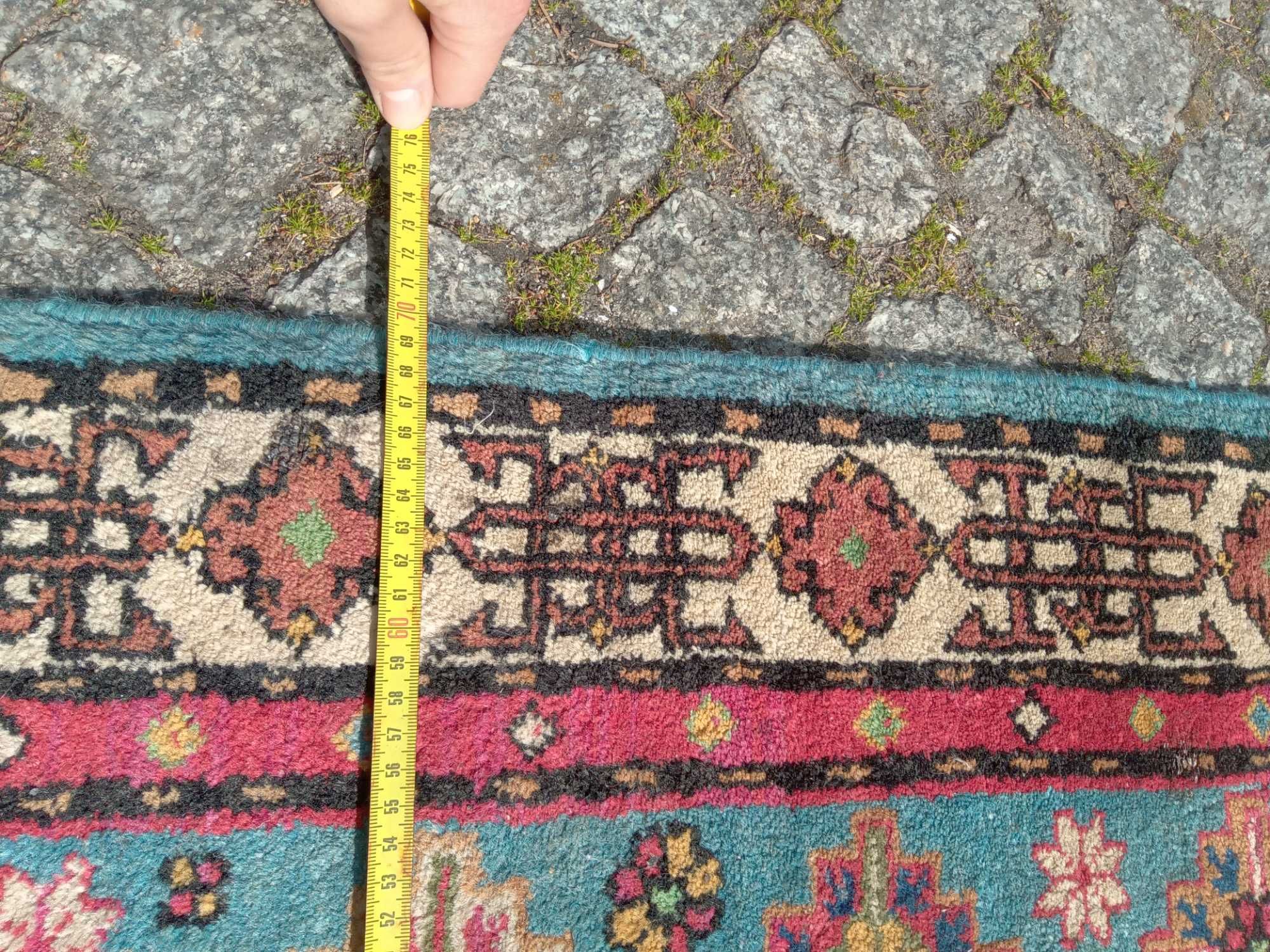 Dywan orientalny vintage ręcznie tkany wełna/ Kaszmir