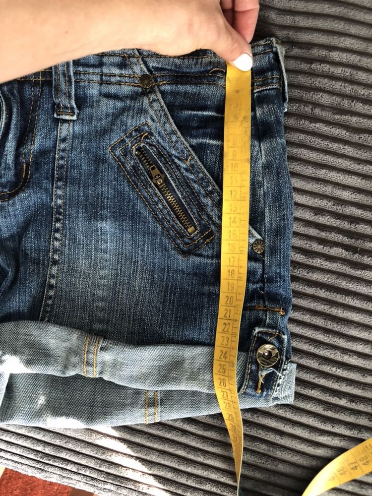 Spodenki jeans, krótkie z kieszeniami, Najtaniej