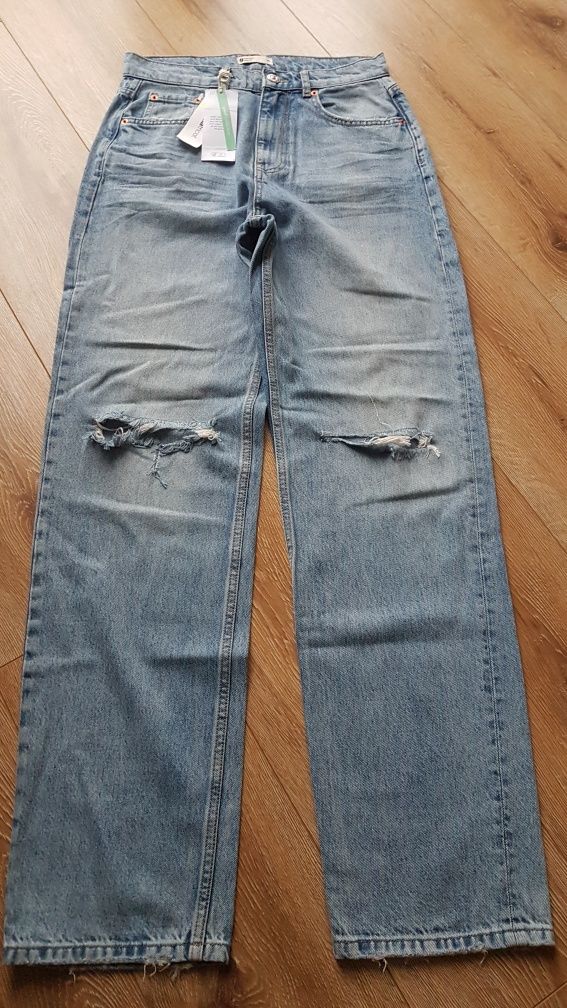 Jeans damski Gina Tricot 90S HIGH WAIST Dżinsy z prostymi nogawkami