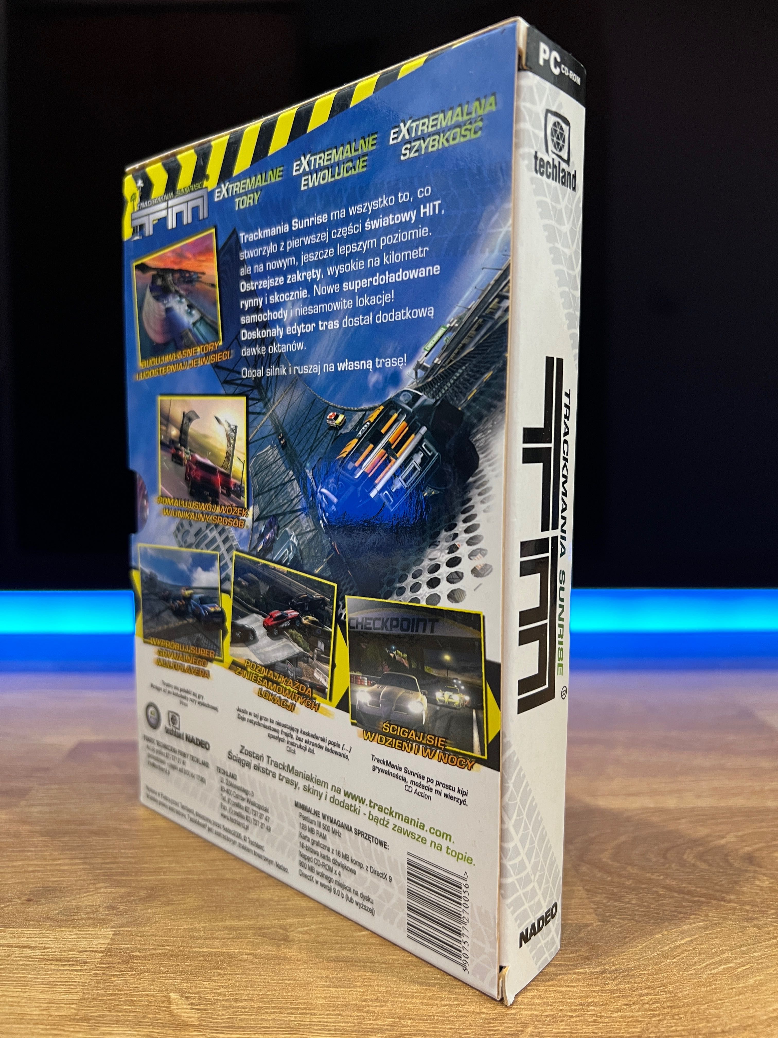 TrackMania Sunrise (PC PL 2005) slipcase BOX premierowe wydanie