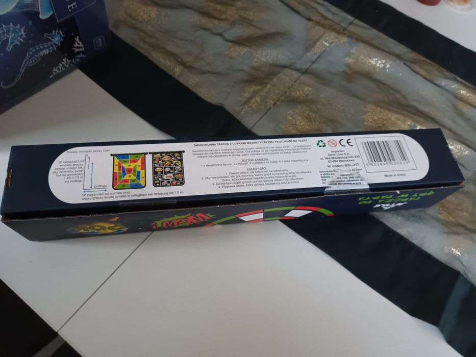 Tarcza do gry w darta z lotkami i piłeczkami nowa