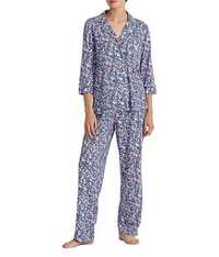 Пижама Lauren Ralph Lauren Pajama Set Blue Floral Print