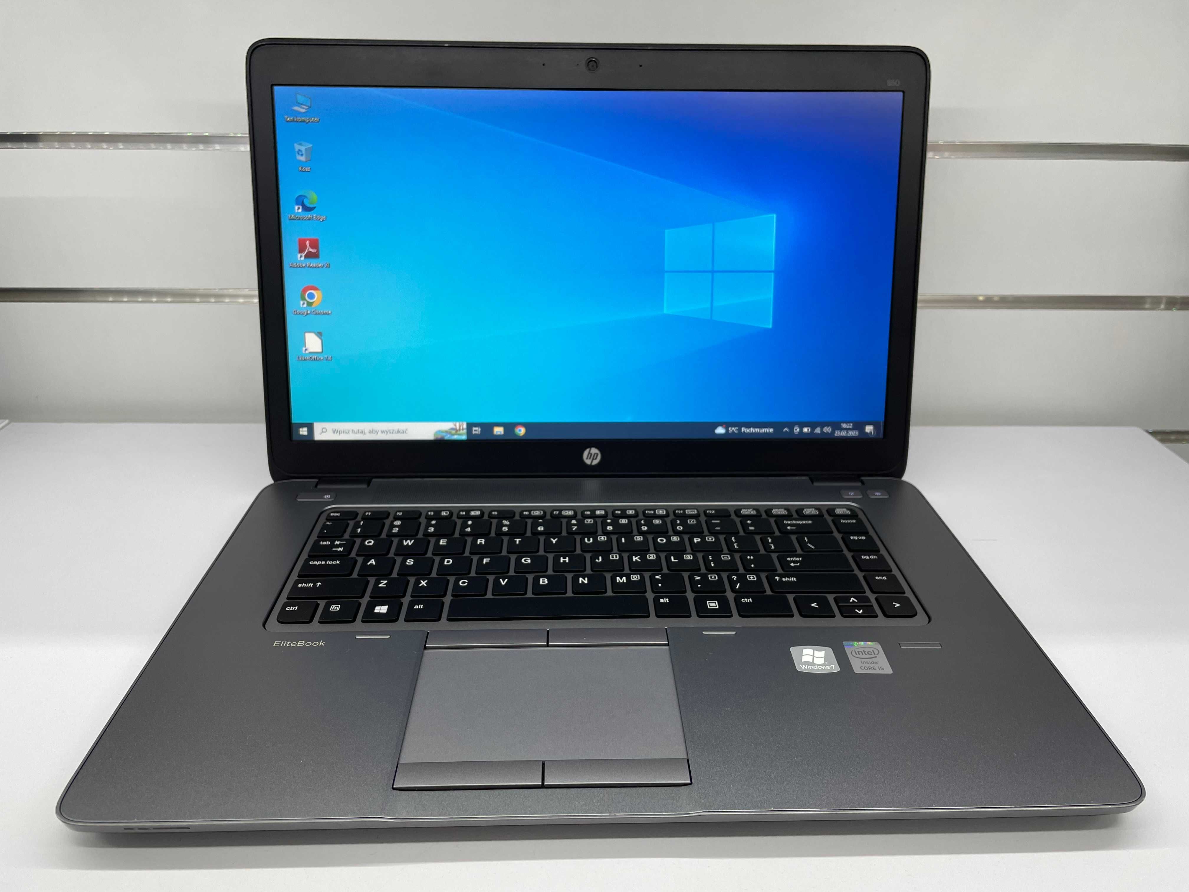 Laptop HP 850 G1 Intel I5 8GB Dysk 240 SSD Windows Gwarancja 12mcy