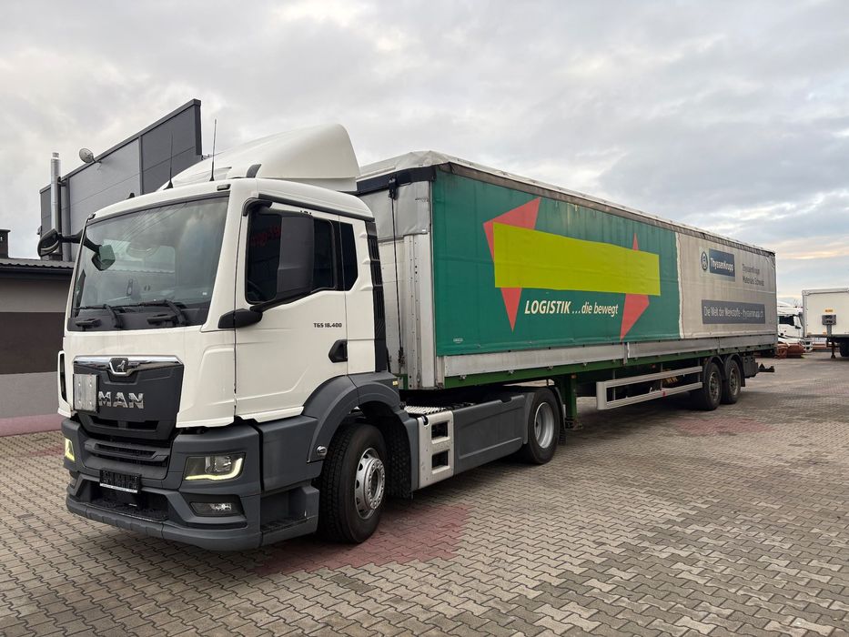 MAN TGS 18.400 / NOWY MODEL / ZESTAW / Z NACZEPĄ DWU OSIOWĄ / WIELTON NS-2 / SERWISOWANY / DO NAUKI JAZDY / AUTO-SZKOŁA / 360 / 500