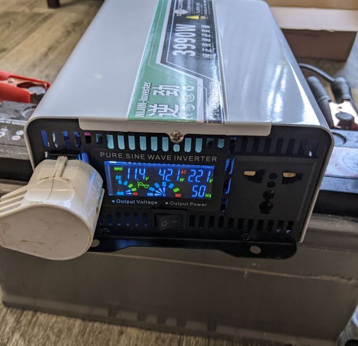 Інвертор Foval 3000w чистий синус 12-220
