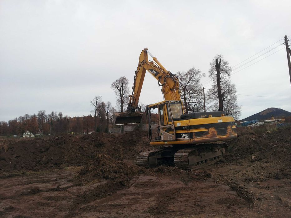 wynajme koparke gąsienicową cat 315 bl , 17 ton z operatorem lub bez