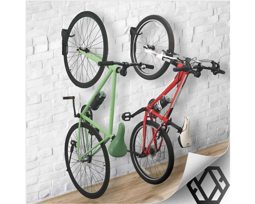 3x Wieszak na Rower Ścianę Uchwyt Rowerowy Hak Ścienny Solidny Mocny