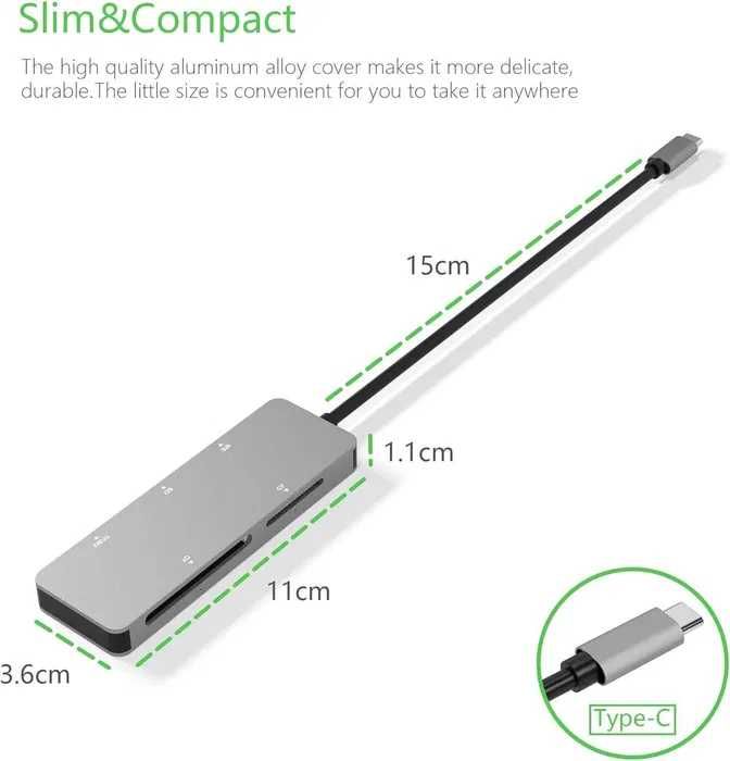 Czytnik kart USB C Bawanfa