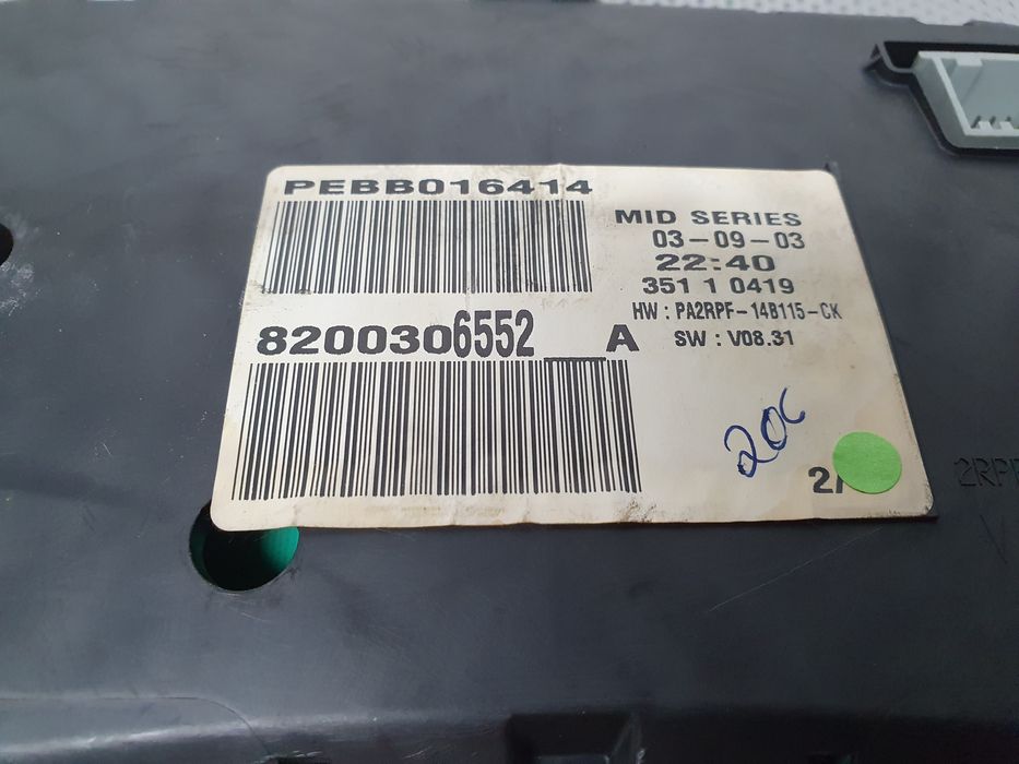 Quadrante / painel de instrumentos RENAULT Megane II (BM0/1_, CM0/1_)