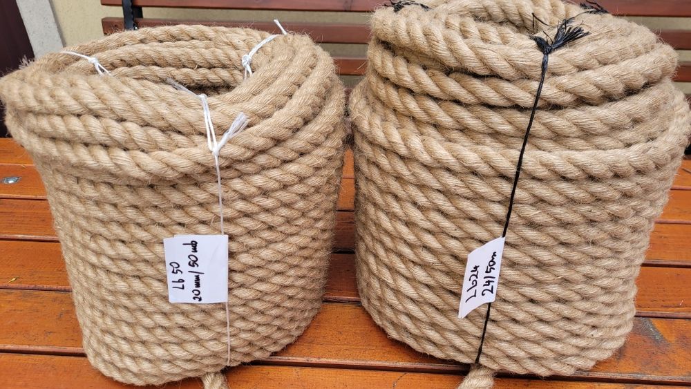 LINA JUTOWA fi 10,12,fi 15,fi 17,fi 20 Powróz Sznur PROMOCJA