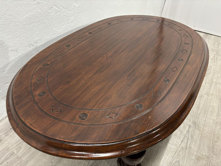 Duża solidna ława dębowa