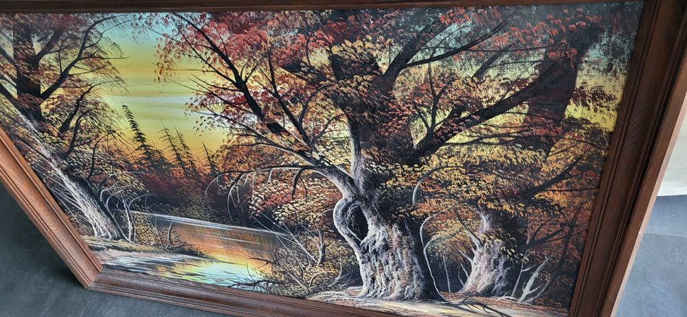 Obraz na płótnie stary w drewnianej ramię 115/80