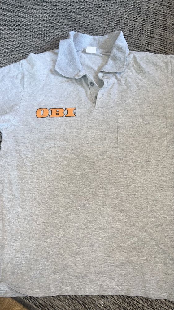 Kultowa koszulka Polo z napisem Obi Logistyka rozmiar L męski