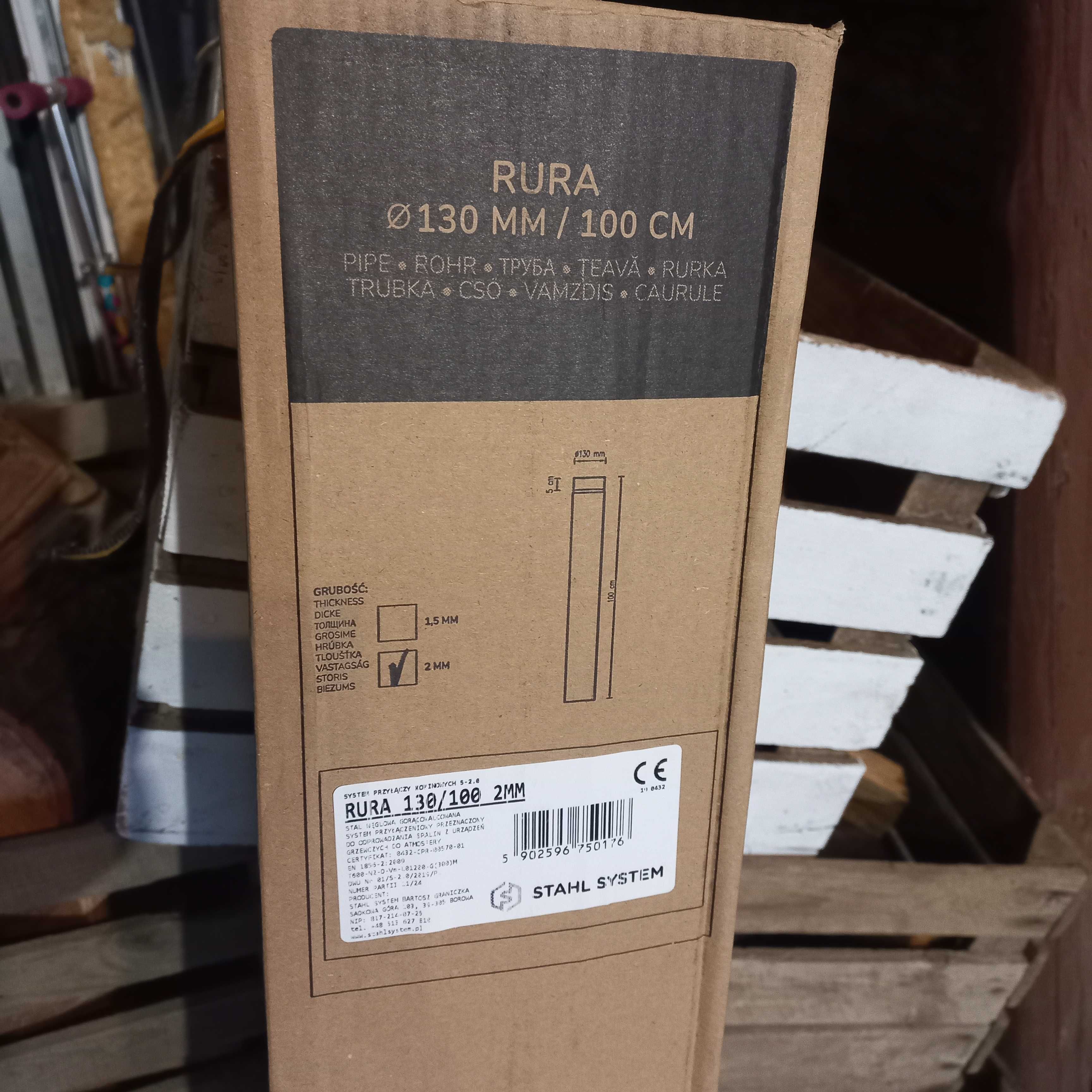 Kompletny komin do pieca wolnostojacego radiator fi 130 nowy wysylka